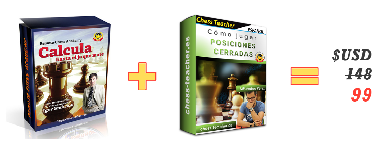 Cursos de la Academia de Ajedrez a Distancia: Calcula hasta el jaque mate + Cómo jugar posiciones cerradas