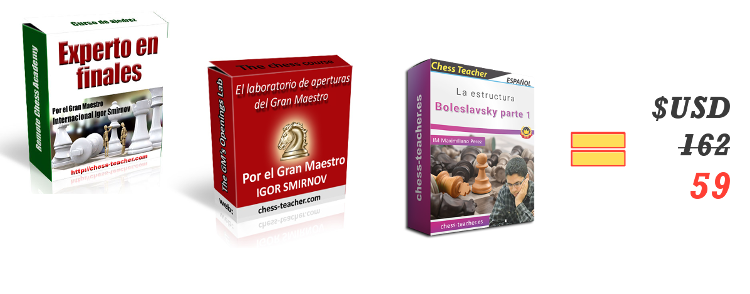 Cursos de la Academia de Ajedrez a Distancia: Experto en finales + El Laboratorio de Aperturas del Gran Maestro + La estructura Boleslavsky