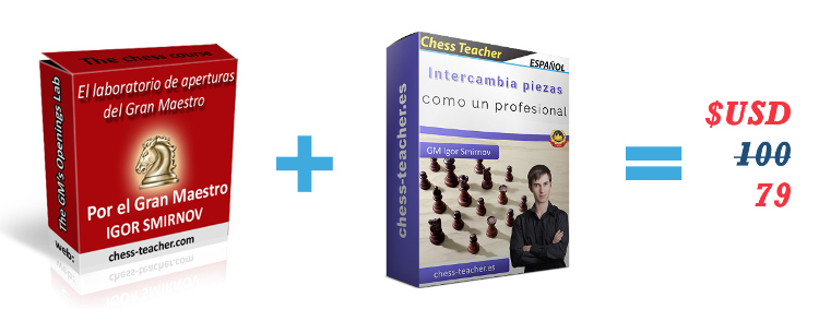Cursos de ajedrez del GM Igor Smirnov: Intercambia piezas como un profesional y El Laboratorio de Aperturas del Gran Maestro