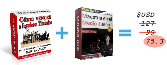 Cursos Cómo vencer a jugadores titulados y Maestría en el Medio Juego
