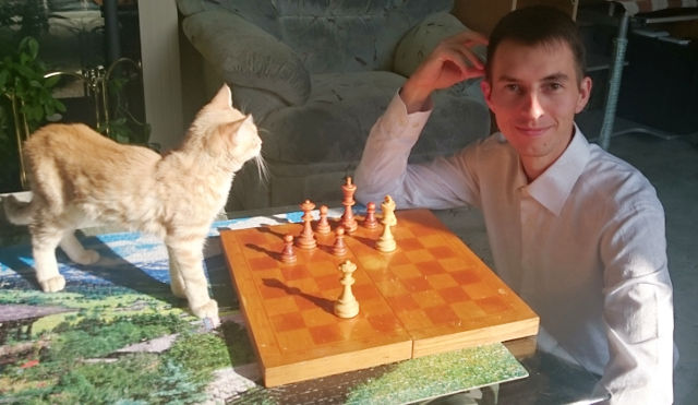 Ejercicio de ajedrez con el GM Igor Smirnov