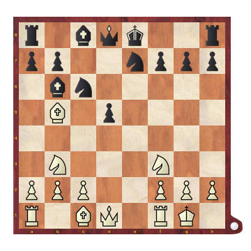 Jugando alrededor del isolani - Diagrama de posición de medio juego