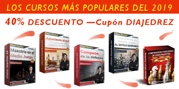 40% de descuento en los 5 cursos de ajedrez más populares del 2019