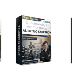 Combo de 3 cursos de campeones mundiales de ajedrez