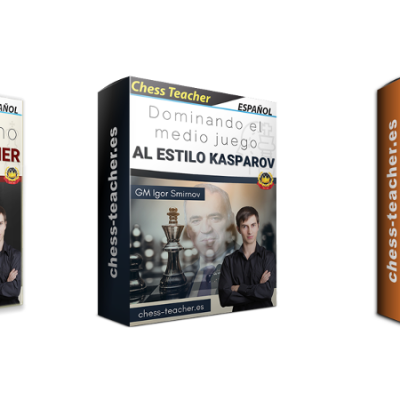 Combo de 3 cursos de campeones mundiales de ajedrez