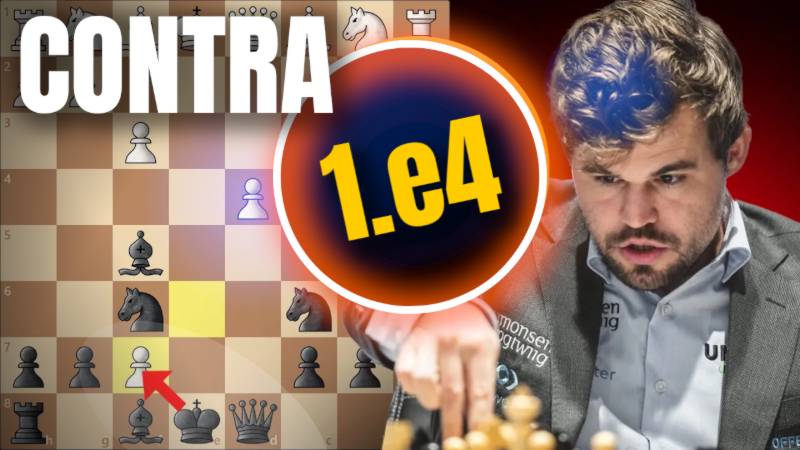 Gambito que DINAMITA 1.e4 en 10 jugadas (¡A Carlsen le gusta!)