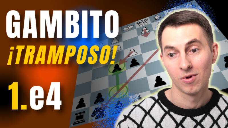 La MEJOR apertura contra 1.e4 | Gambito TRAMPOSO de las negras