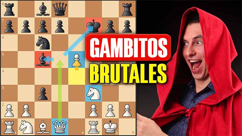 Gana un 90% de las partidas después de 1.e4 con estos gambitos BRUTALES