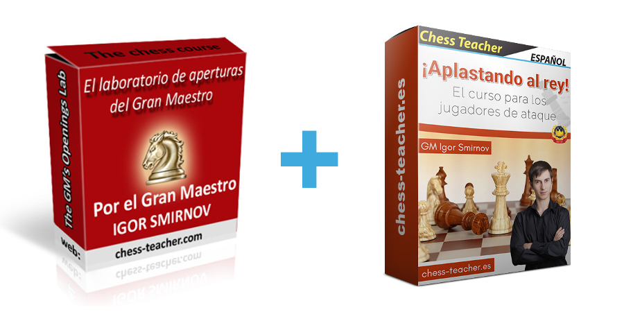 Combo de cursos El Laboratorio de Aperturas del Gran Maestro y ¡Aplastando al rey!