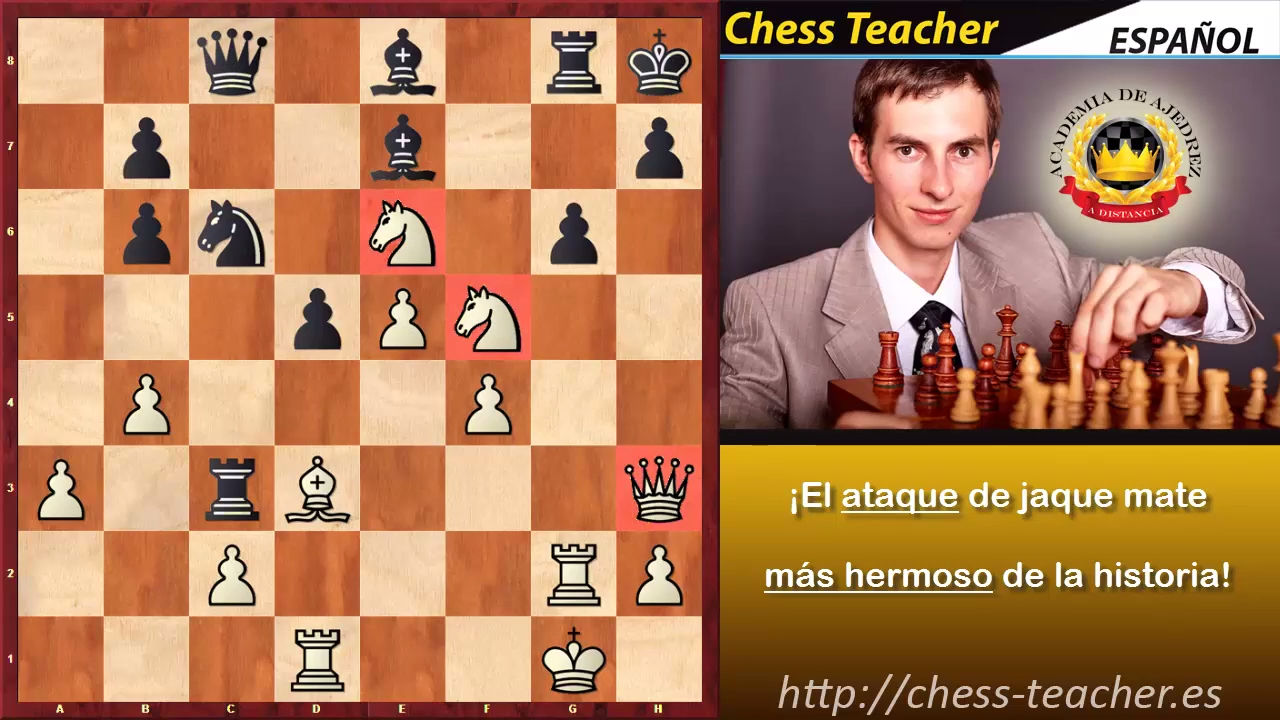 El ataque de jaque mate más hermoso del ajedrez