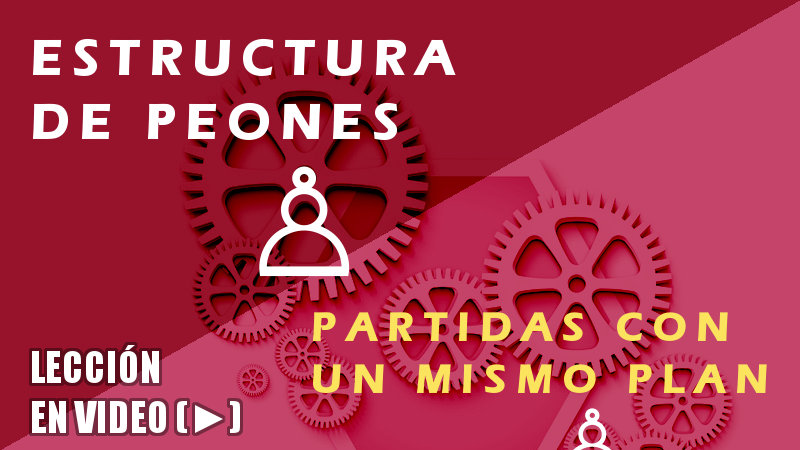 Estructura de peones: ¡diferentes partidas con el mismo plan!