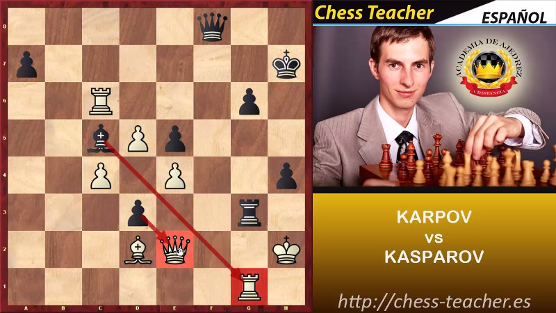 Karpov destruye secuencia calculada de Kasparov