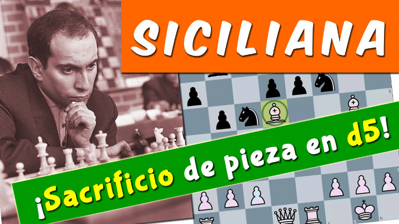 CÓMO SACRIFICAR una pieza en d5 y GANAR en la Defensa Siciliana