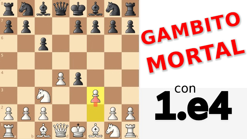 Apertura AGRESIVA para las BLANCAS con 1.e4 | Gambito MORTAL