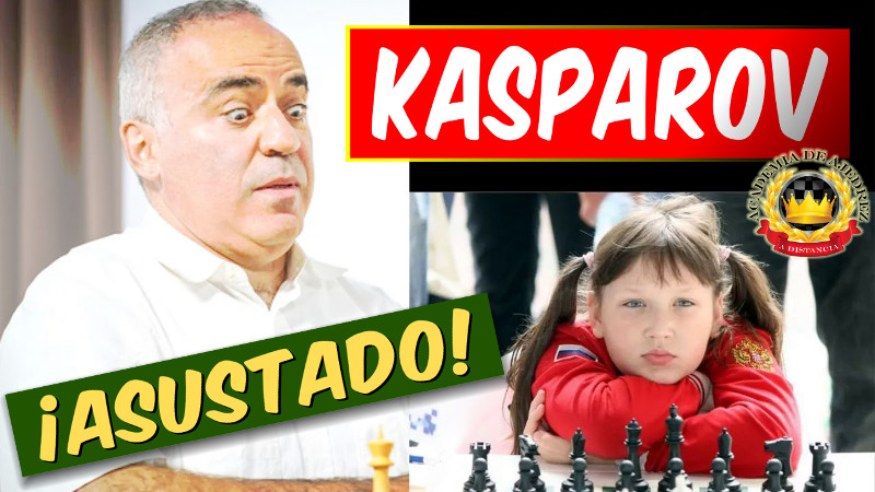 Kasparov ASUSTADO! de 9 años se DEFIENDE admirablemente | Chess Teacher en español