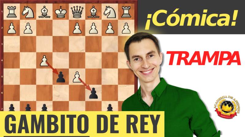 Una y otra vez, ¡CÓMICA trampa en el Gambito de Rey!