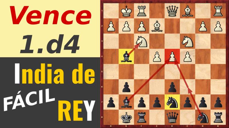 ¡Vence 1.d4 con misteriosa India de Rey! (FÁCIL para inexpertos)
