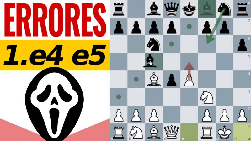 ¡Errores por MILLONES tras 1.e4 e5!