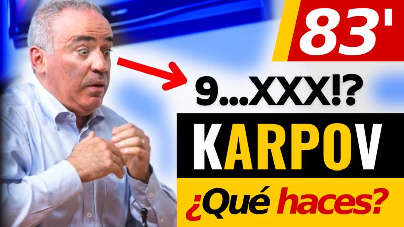 Kasparov: ¿Asustado? ¡83 minutos en responder a Karpov!