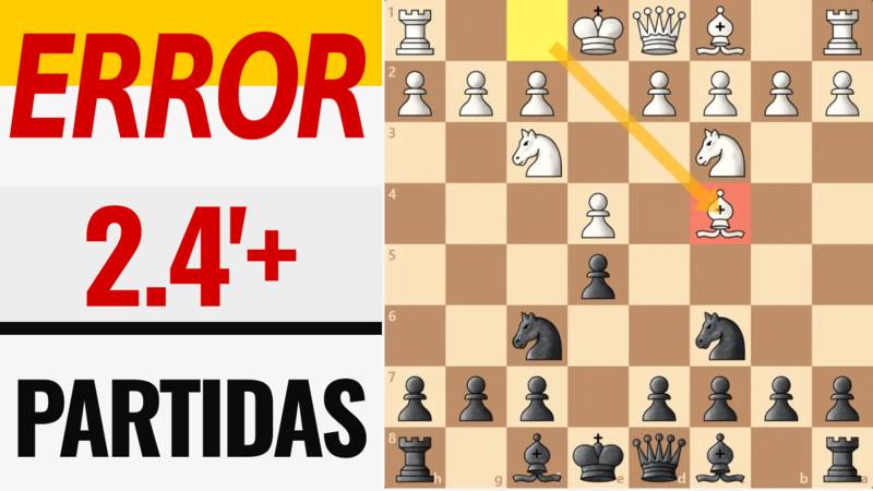 El ERROR de apertura mas común en el ajedrez