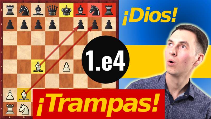 ¡Sólo trampas! Una en cada jugada, después de 1.e4 | Gambito Danés