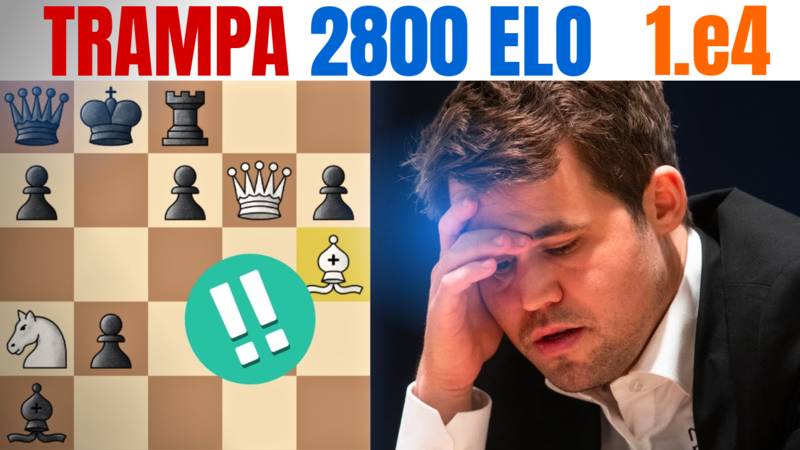 Trampa mortal blanca de 2800 ELO con 1.e4