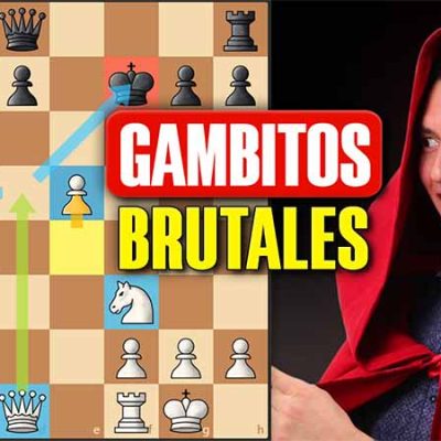 Gana un 90% de las partidas después de 1.e4 con estos gambitos BRUTALES