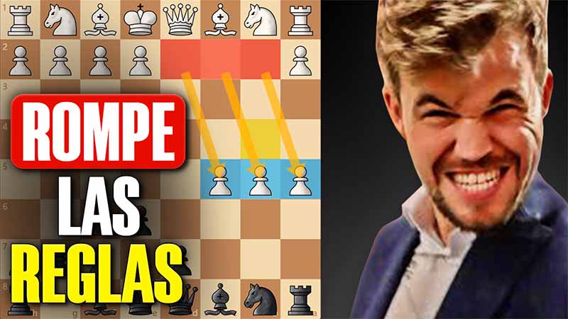 ¡Carlsen inventó un gambito muy loco!