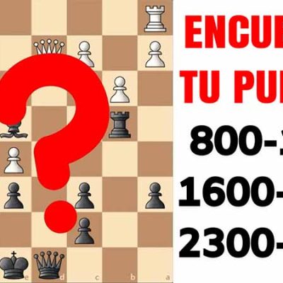 Un ejercicio para saber tu nivel en el ajedrez