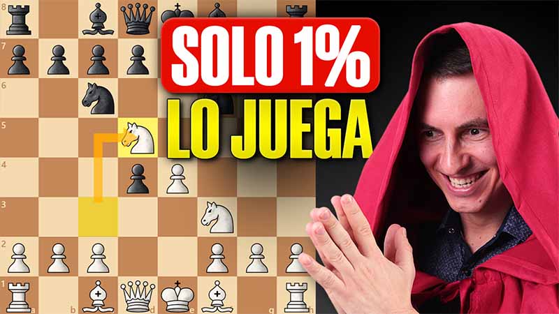 Puedes ganar un 86% de partidas con esta apertura después de 1.e4 e5