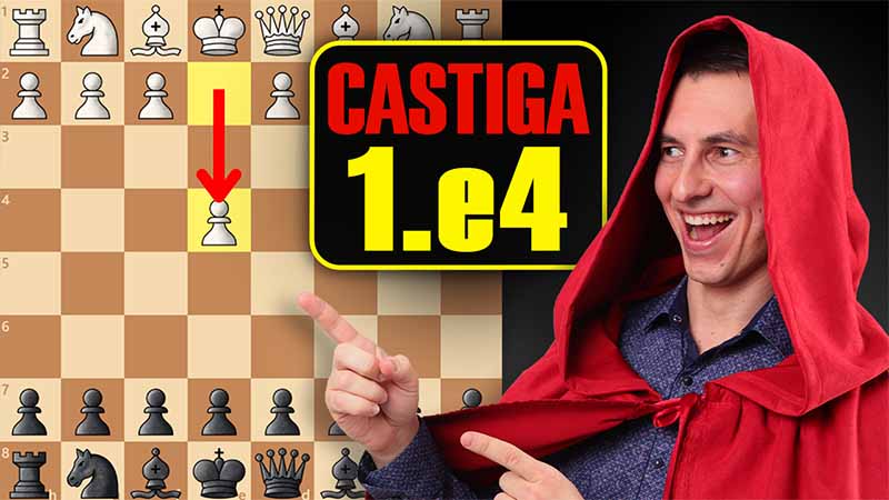 Puedes ganar un 84% de partidas contra 1.e4 con esta apertura