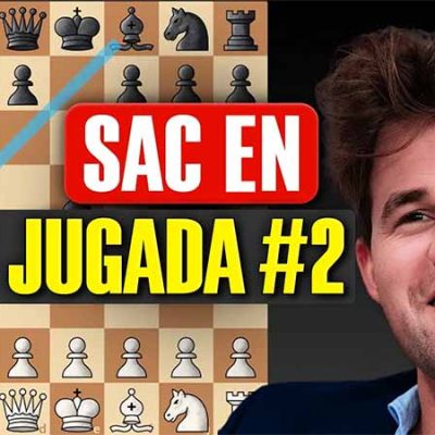Carlsen juega el “Gambito PROHIBIDO” y gana con 9 TEMAS TÁCTICOS