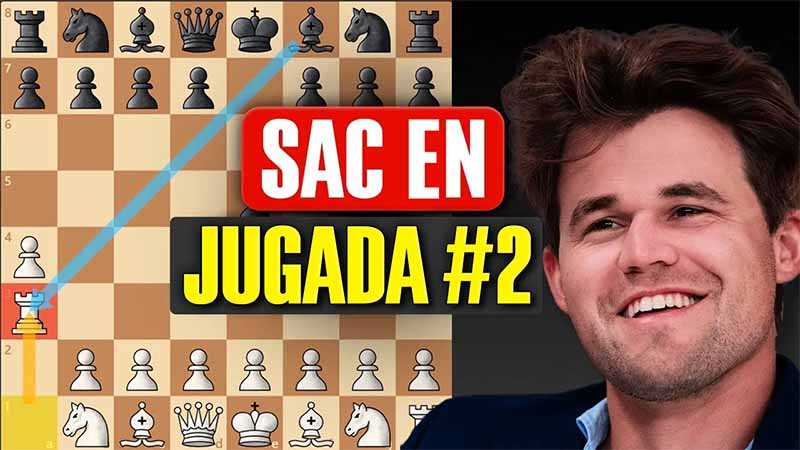 Carlsen juega el “Gambito PROHIBIDO” y gana con 9 TEMAS TÁCTICOS