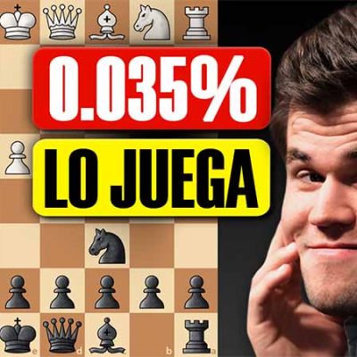 Gambito Colorado jugado por Carlsen para ganar contra 1.e4